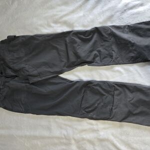 Carhartt Womens Gray Straight Leg Pants Durable Outdoor Wear